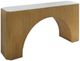 Century® Compositions Marble Top Console Table with Gold Leaf Base-0