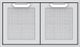 Hestan® Professional 36" Stainless Steel Outdoor Double Access Door-0