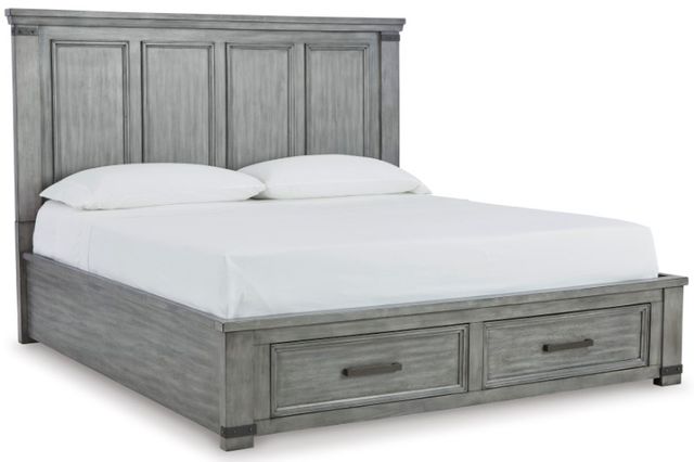 Signature Design by Ashley® Russelyn 5-Piece Gray Queen Storage Bed Set-1