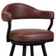 Armen Living Justin Vintage Coffee 26" Counter Stool-2