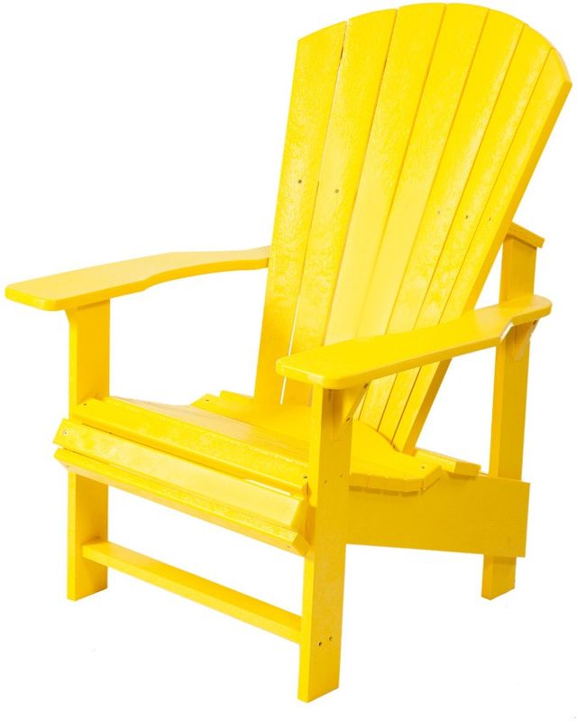 C.R. Plastic Generation Line Yellow Upright Adirondack-1