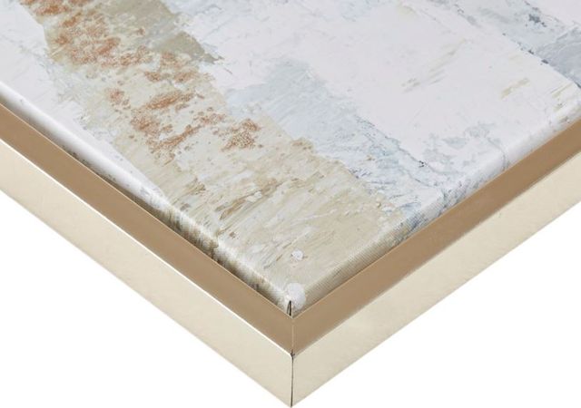 Olliix by Madison Park Strato Natural Hand Embellishment Framed Canvas with Gold Foil-2