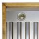 FORNO® Vittorio 48" Black Wall Mounted Range Hood with Antique Brass Trim-5