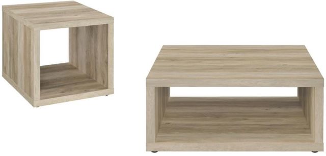 Coaster® Frisco 2-Piece Distressed Pine Occasional Table Set-0