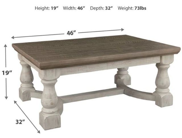 Signature Design by Ashley® Havalance Gray Lift-Top Cocktail Table with White Base-5