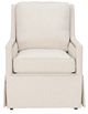 Fairfield® Customizable Kelly Skirted Swivel Chair with Beech Frame-1