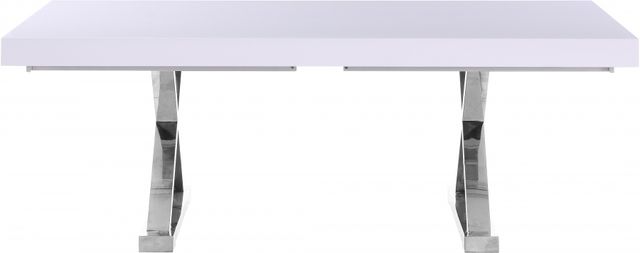 Meridian Furniture Excel White Extendable Dining Table-3
