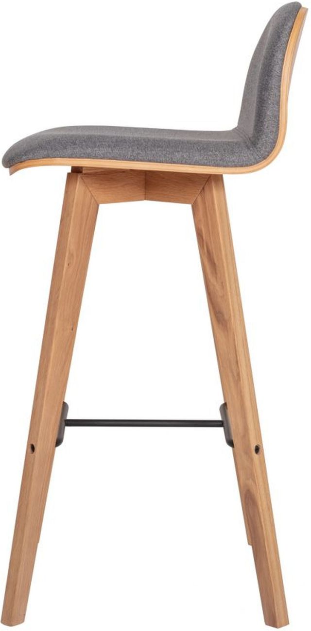 Moe's Home Collection Napoli Grey Bar Stool-1