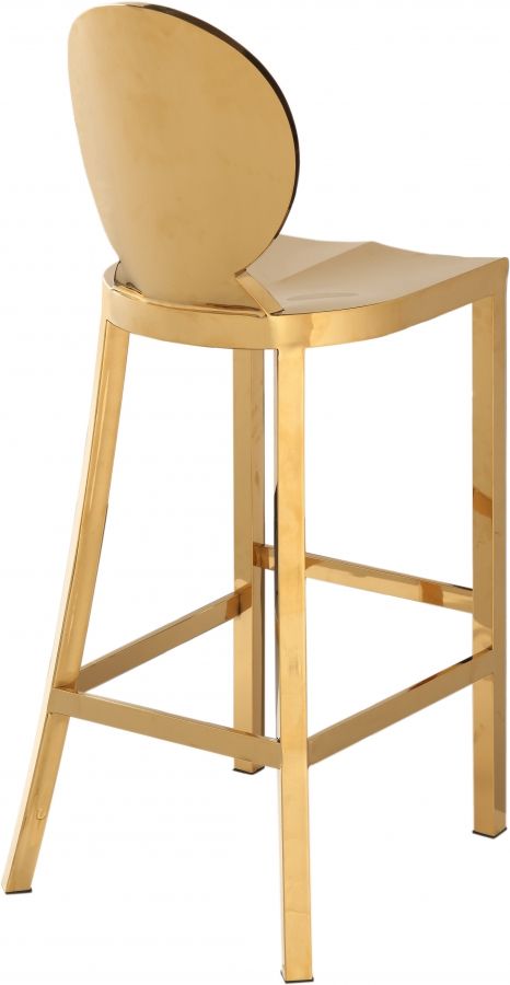 Meridian Furniture Maddox Gold Bar Stool-1