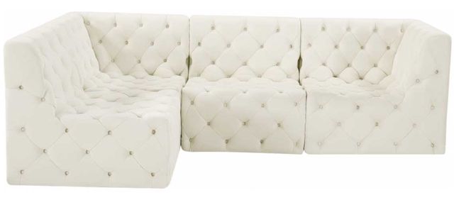 Meridian Furniture Tuft 5-Piece Cream Modular Sectional-1