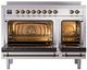 Ilve® Nostalgie II Series 48" Stainless Steel Pro Style Induction Range-0