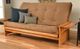 Kodiak Furniture Phoenix Suede Peat/Butternut Queen Futon with Mattress-1