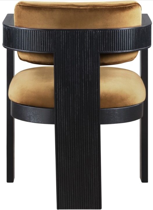 Meridian Furniture Sacha Saddle/Black Velvet Dining Chair-4