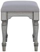 Flexsteel® Plymouth® Distressed Graywash Ottoman-2