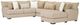 Furniture of America® Loughton 3-Piece Light Brown Sectional-0