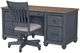 Legends Home Americana Corduroy Blue Office Chair-1