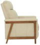 BarcaLounger® Lewiston Cashmere Stone Leather Manual Recliner-4