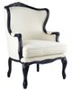 A & B Home Black/White Arm Chair-0