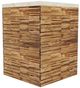 Modus Furniture One Onyx Top End Table with Natural Base-0