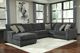 Benchcraft® Tracling 3-Piece Slate Left-Arm Facing Sectional and Chaise-2