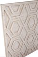 Bassett Mirror Geometric White Wall Art-3