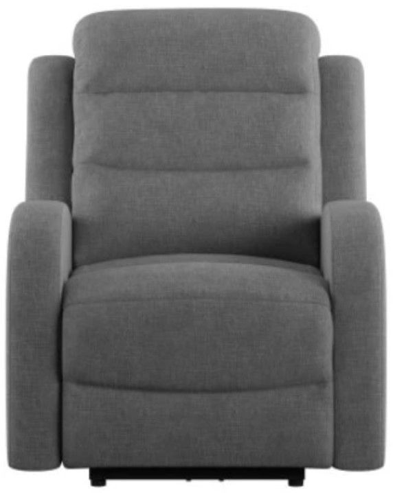 Emerald Home Harvey Gray Power Recliner with Power Headrest-3