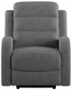 Emerald Home Harvey Gray Power Recliner with Power Headrest-3