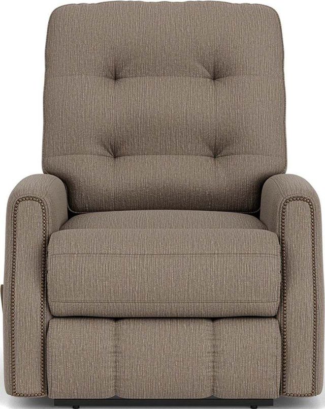 Flexsteel® Devon Brown Pewter Manual Rocking Recliner-1