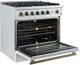 FORNO® Marco Series Alta Qualita 36" White Pro Style Gas Range-4