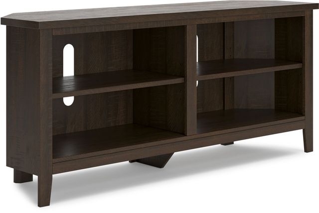 Signature Design by Ashley® Camiburg Warm Brown Corner TV Stand-0