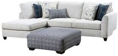 Furniture of America® Chepstow Cream Left-Arm Facing Sectional and Chaise