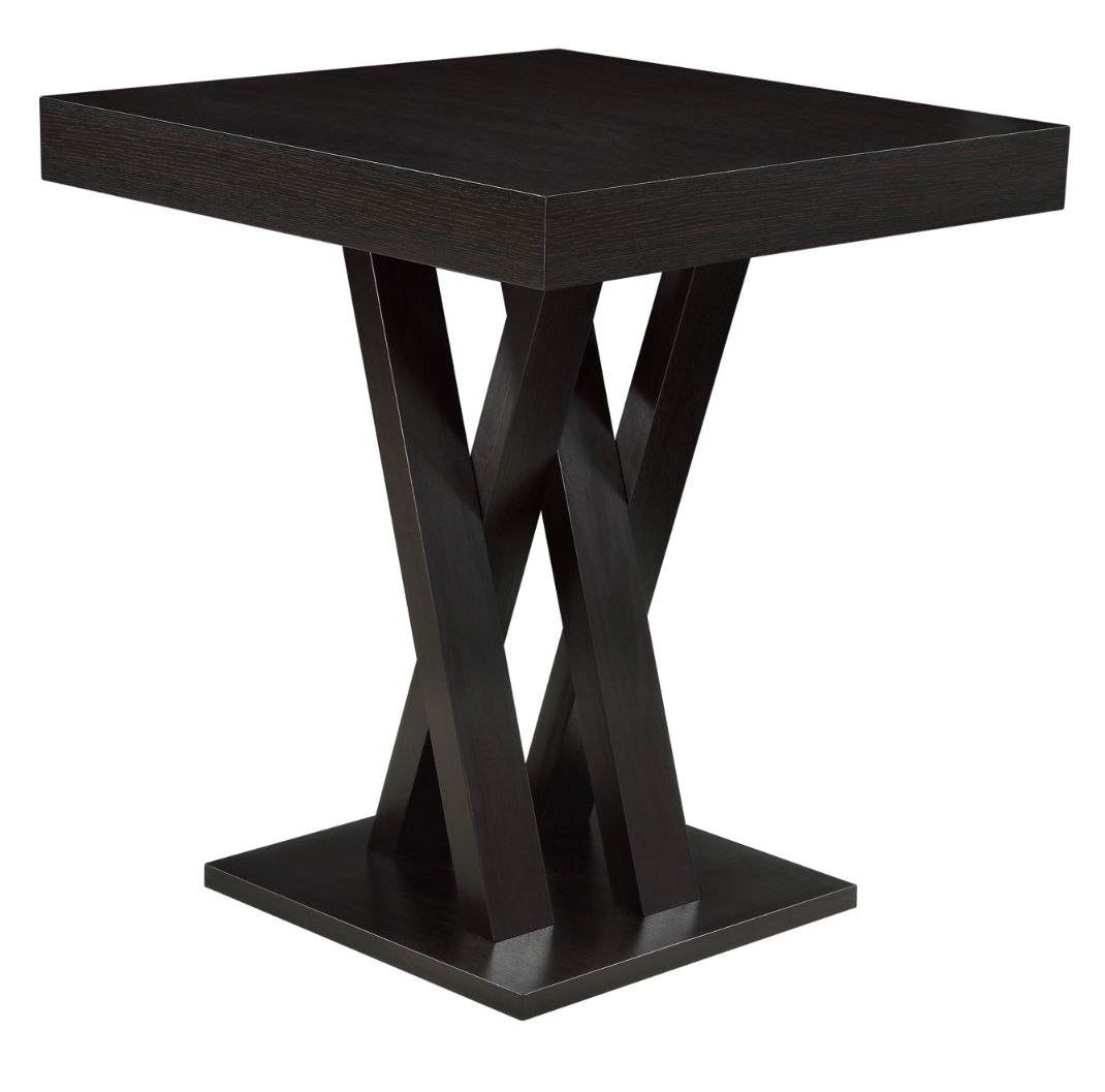 Coaster® Freda Cappuccino Double X-Shaped Base Square Bar Table