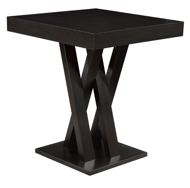 Coaster® Freda Cappuccino Double X-Shaped Base Square Bar Table-0