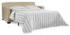 Century® Leatherstone Beige/Expresso Queen Sleeper-0