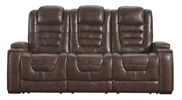 Signature Design by Ashley® Game Zone 2-Piece Bark Living Room Set with Power Reclining Sofa-1