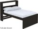 Crate Designs™ Furniture Espresso Full XL Youth Captain's Bookcase Bed-0
