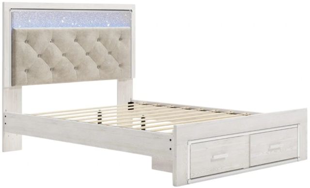 Signature Design by Ashley® Altyra White King Upholstered Storage Bed-2