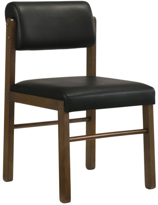 Coaster® Kehoe 2-Piece Black/Walnut Dining Side Chair Set-3