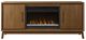 Martin Furniture Williamsburg Mid-tone Brown 64" Fireplace TV Stand-0