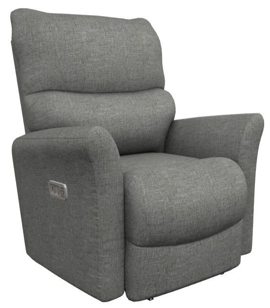La-Z-Boy® Rowan Charcoal Power Wall Recliner with Headrest and Lumbar-0