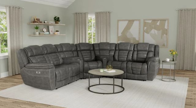 Emerald Home Rosenberg 5-Piece Gray Shadow Power Reclining Sectional-1