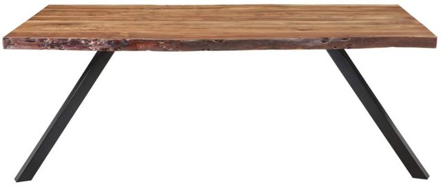 Modus Furniture Reese Natural Live Edge Dining Table with Black Base-2