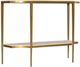 Hooker® Furniture Commerce and Market White Console Table with Gold Frame-0