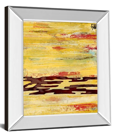 Classy Art Tire Mark Il by Natalie Avondet Mirror Framed Wall Art-1