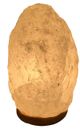 A & B Home White 6" Himalayan Salt Lamp with Wooden Base-1