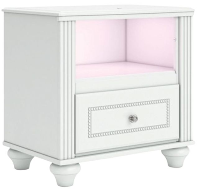 Signature Design by Ashley® Kozlani White Nightstand-2