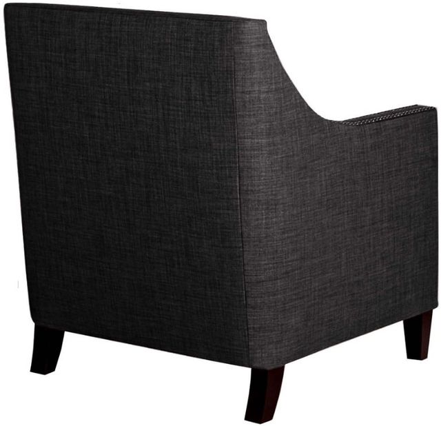 Elements International Erica Charcoal Chair and Ottoman Set-3