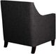 Elements International Erica Charcoal Chair and Ottoman Set-3