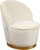 TOV Furniture by TOV Slashed Cream Julia Velvet Junior Chair-0