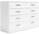 Signature Design by Ashley® Flannia 4-Piece White Queen Panel Platform Bed Set-2